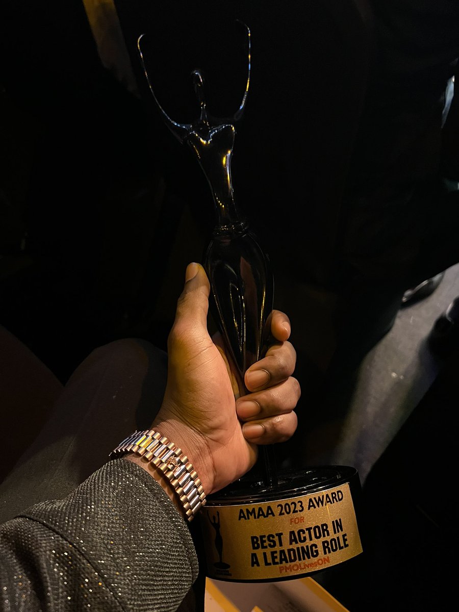 Best Actor in a Leading Role! What a year!!! Big thank you to everyone God has used on this journey. And most of all. Onishe Iyanu! Mo dupe. E sheun!!! Thank you @AMAAWARDS