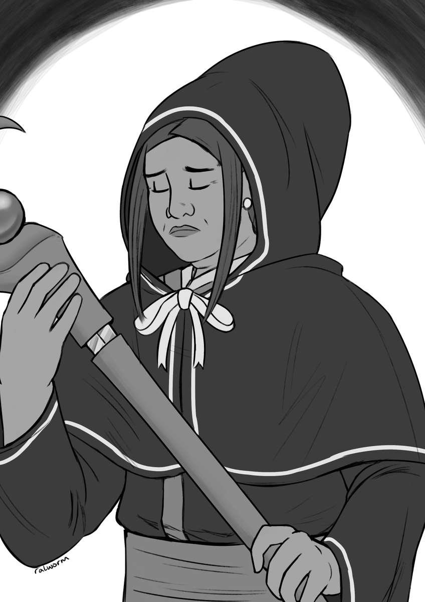 #AADoodles23 day 29, Regret. Even when she tried to help, she still wasn't there for her family, not really. #AceAttorney