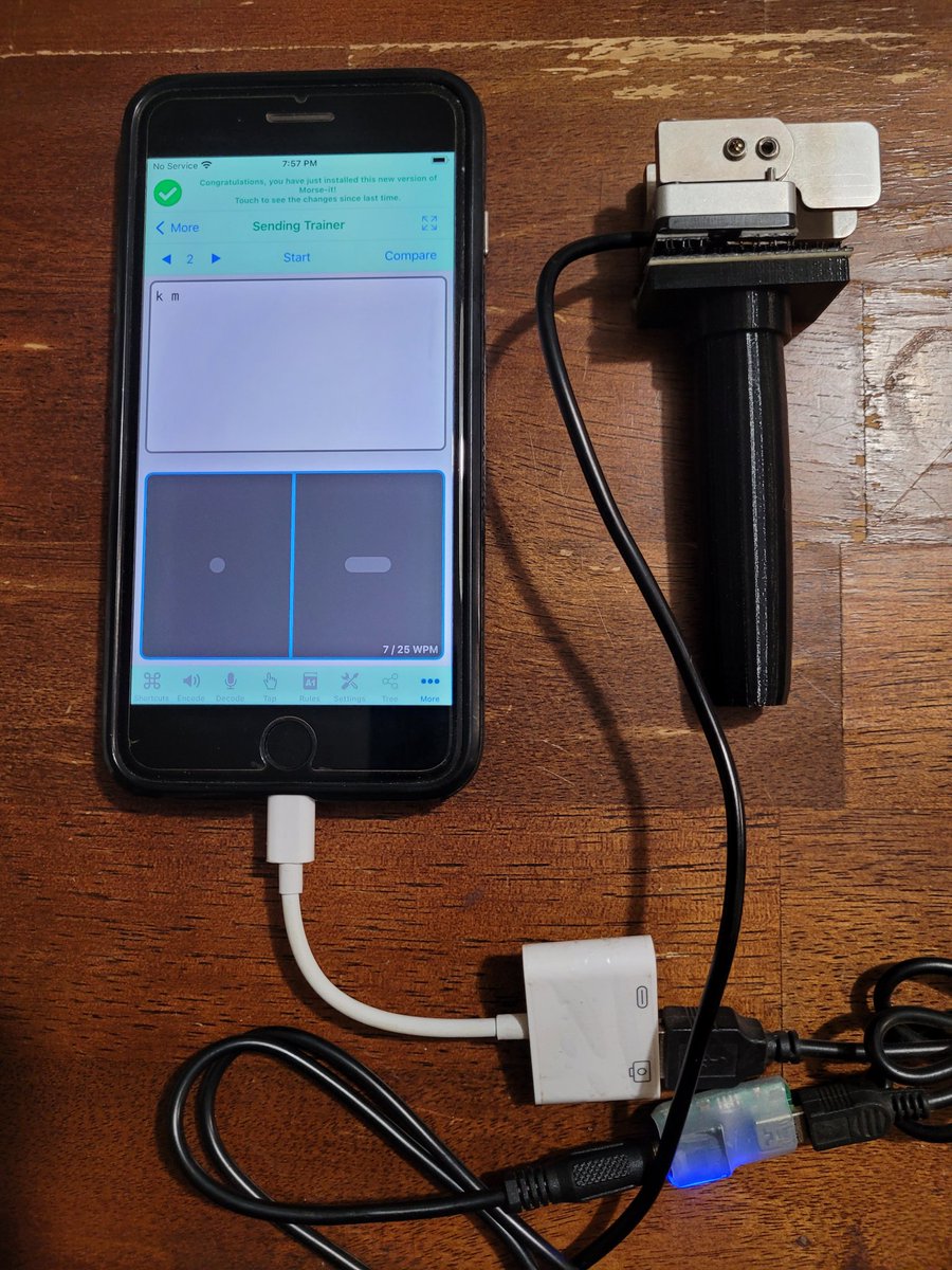 Thanks Kyle <a href="/kyleaa0z/">Kyle - AA0Z</a> this has really helped my daily #cw practice when I'm in the city.
I'm also looking forward to finally being able to use my #N0SA paddle in the field.