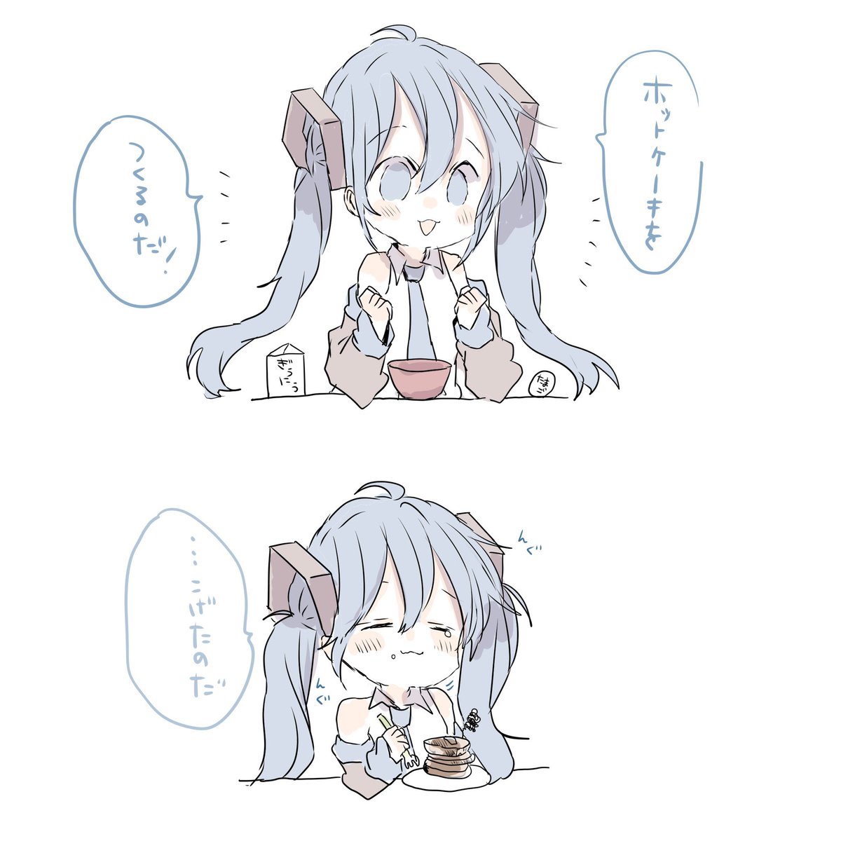 ホットケーキと初音ミク