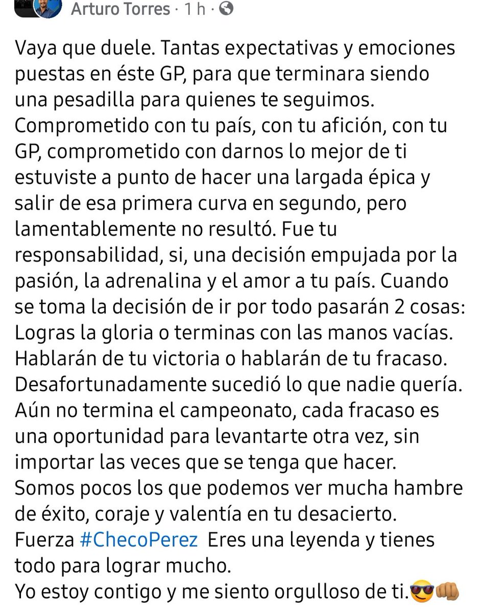 Comunicarturo's tweet photo. @SChecoPerez #ChecoPerez https://t.co/yLdV6XPev3