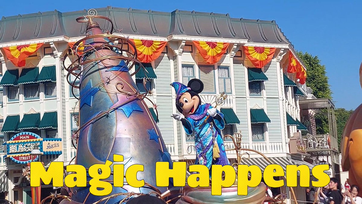 parktime55's tweet photo. Check out The Magic Happens Parade at Disneyland! 

https://t.co/d6fs114d7T

#Disneyland #magichappens #disneylandparade #disneyvlogging #parktimeadventures https://t.co/vitrrzFahj