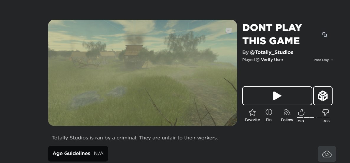 LightingSpIash's tweet photo. uhmm... i just found is game i was watching  dhar mann ripoff and it was abt boy making a game searched the game name and it real game but it got renamed to "DONT PLAY IS GAME" and the desc saids there unfair to workers? https://t.co/lExkdum5iH