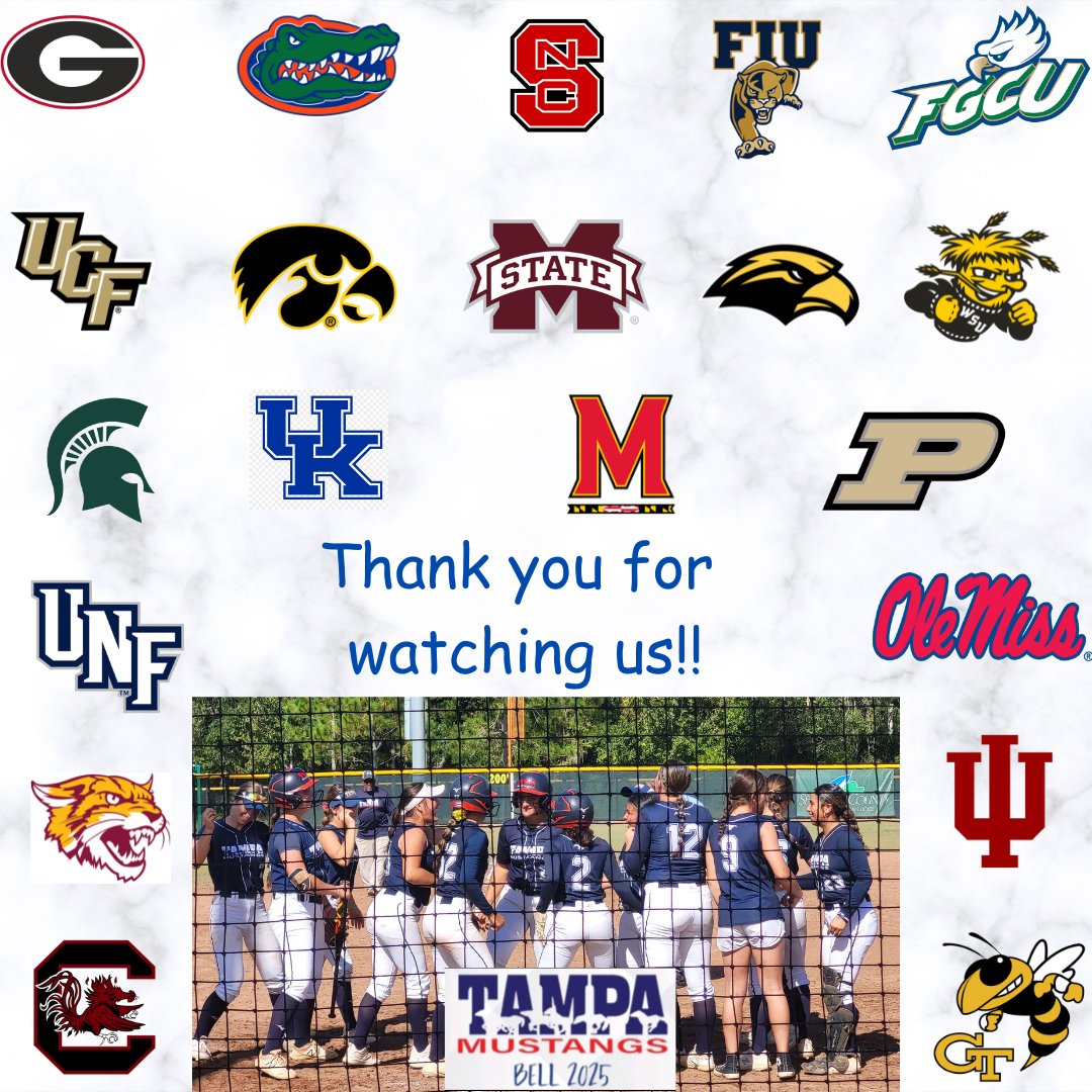 Thank you to all of the coaches who came to watch these girls compete in the @Team1_fastpitch in Orlando 🌞 this weekend‼️🐎💥