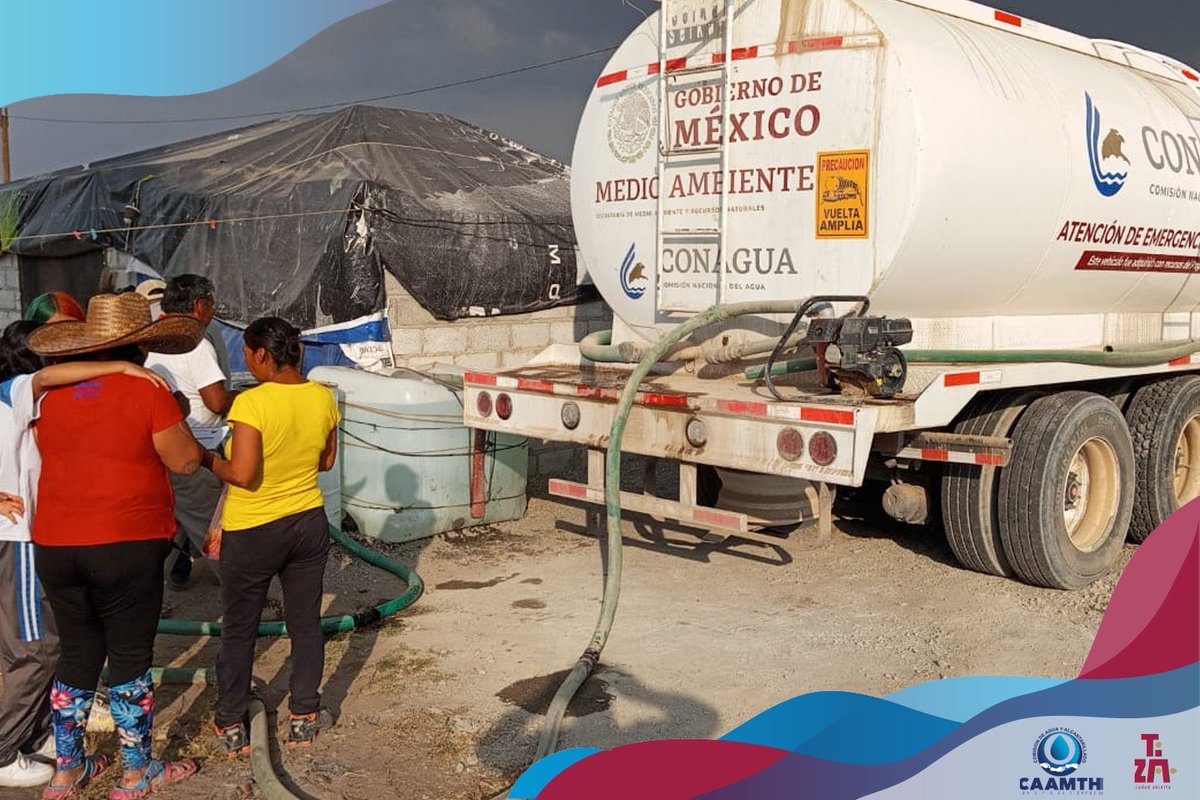 lemonmexico's tweet photo. #Tizayuca: Durante esta semana personal operativo de la CAAMTH 💧 realizó el reparto de agua potable en las siguientes colonias:🦺💦

💧La Laguna
💧Antorchas
💧La Posta
💧Villa Magna
💧2 de Octubre

#ODS6 
#CAAMTH 
#CaamthTrabajaPorTizayuca https://t.co/BaWmHyRi8n