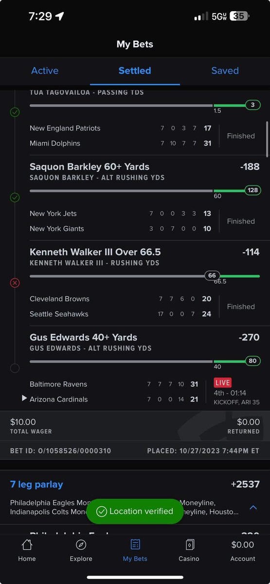 illdoyoubetter's tweet photo. @Seahawks thanks to Kenneth walker for blowing mine and everyone else’s parley of over 66.5 yards great job keep up the great work https://t.co/AJmcf93NQG