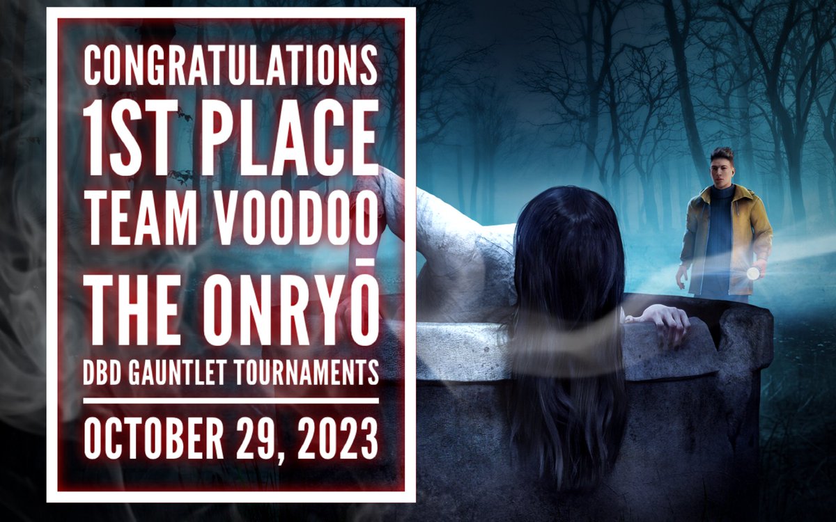 Team Voodoo taking #1 in the Onryo Tournament! 🥳🎉

Thank you to <a href="/DbdGauntlets/">DBD Gauntlet Tournaments</a> for hosting the tournament