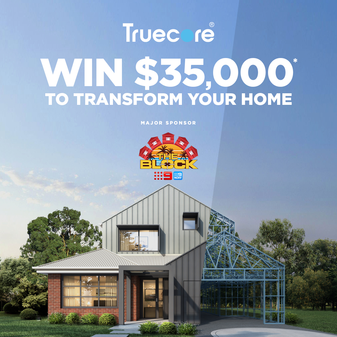 Here’s your chance to win $35K to help complete your transformation thanks to #TRUECOREsteel. Enter Now: spr.ly/6015Pv0QJ
Conditions apply, see website. AU res. 18+. Ends 11/11/23. Limit 1 entry p/p. The Winner will be drawn on 13/11/23 at 12pm AEDT.

#TheBlock #35kPromo