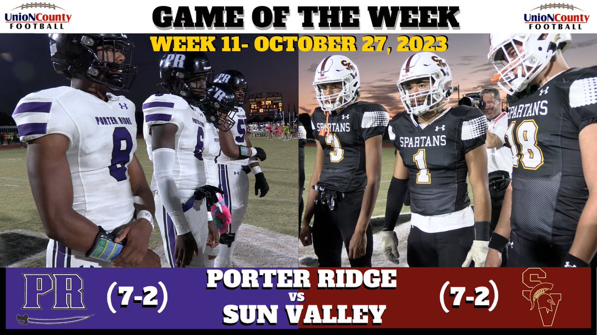 📹 Game of the Week: Porter Ridge vs Sun Valley | Full Game Highlights

👉bit.ly/466MDDr

<a href="/PorterRidgeFB/">Porter Ridge Football</a> <a href="/SVSpartans_FB/">Sun Valley Football</a> <a href="/prhs_athletics/">Porter Ridge Athletics</a> <a href="/SVHS_Athletics1/">Sun Valley High School Sports</a> <a href="/HSFBamerica/">High School Football America</a> <a href="/charlottepreps/">Observer Preps</a> <a href="/NCPiedmontSport/">Don Hines</a> <a href="/JaidenMJones25/">Jaiden Morrow-Jones</a> <a href="/Harrisonj23/">Harrison Johnson</a> <a href="/BraylonMartin1/">Braylon Martin</a> <a href="/Jtsaucy6/">Jatavien Taylor</a> <a href="/dannykennedy_4/">Danny Kennedy</a>