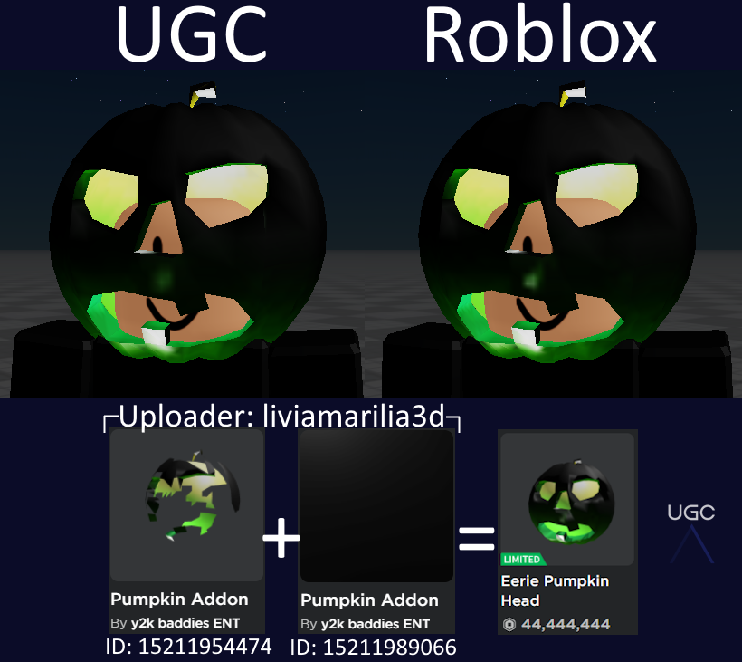 Peak” UGC on X: UGC creator UsualRage uploaded a 1:1 copy of the item Epic  Face in 2 parts. #Roblox #RobloxUGC  / X