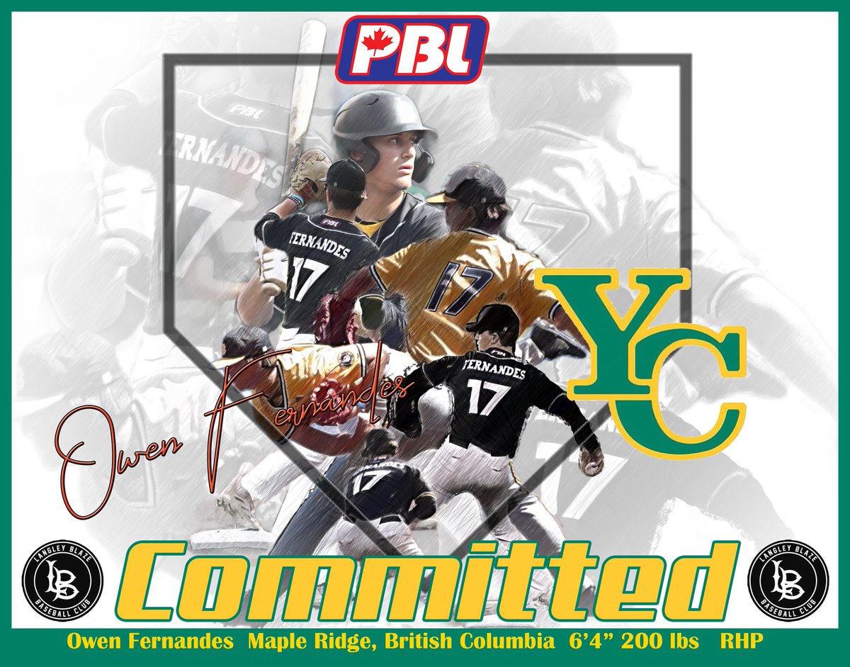Langley Blaze 🇨🇦 (@langleyblaze) on Twitter photo Congratulations to Owen Fernandes on his commitment to Yavapai College.
#BlazeCommitted
<a href="/owenfernandes47/">owenfernandes47</a> || <a href="/YavapaiBaseball/">Yavapai Baseball</a> Congratulations to Owen Fernandes on his commitment to Yavapai College.
#BlazeCommitted
<a href="/owenfernandes47/">owenfernandes47</a> || <a href="/YavapaiBaseball/">Yavapai Baseball</a>