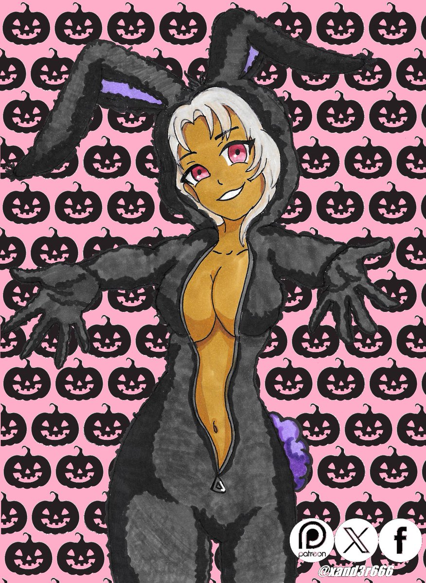 xand3r666's tweet photo. Just got this one done so.....
Bonus #HushHush Spoopy-tober
#Calixa as a #Bnuuy
@MiosChannel @sadpandastudios
#Cali #Halloween2023 #fanart #traditionalart #bunnygirl https://t.co/EF46YNMrlw
