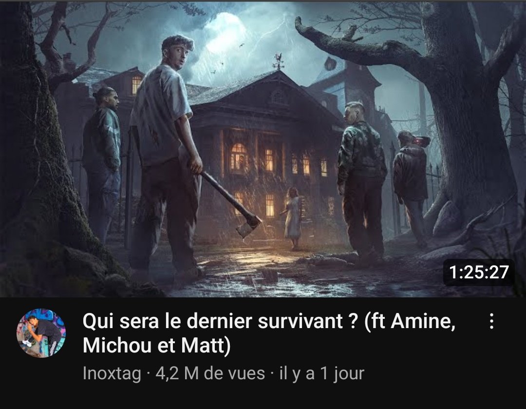 MessiahYaniss16's tweet photo. La dernière vidéo Inoxtag est tellement incroyable. Un banger de pur plaisir pendant 1H30. https://t.co/8DUyUiD4Bi