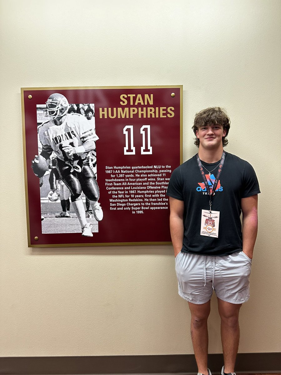 Had a great game day visit at the University of Louisiana Monroe, and after a great conversation with <a href="/CoachWestULM/">Ron West</a> I am grateful to receive a PWO offer!
@CoachGarcia51 
<a href="/RecruitTheNest/">Dawson Football Recruiting</a>
