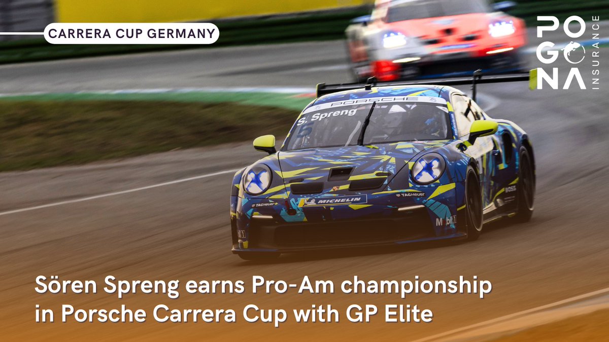 Sören Spreng became the 2023 Pro-Am champion in Porsche Carrera Cup Deutschland in one of the most competitive seasons in the history of the series yet! The GP Elite driver edged out each of his title rivals by one and four points to earn the title in his class. #CarreraCupDE