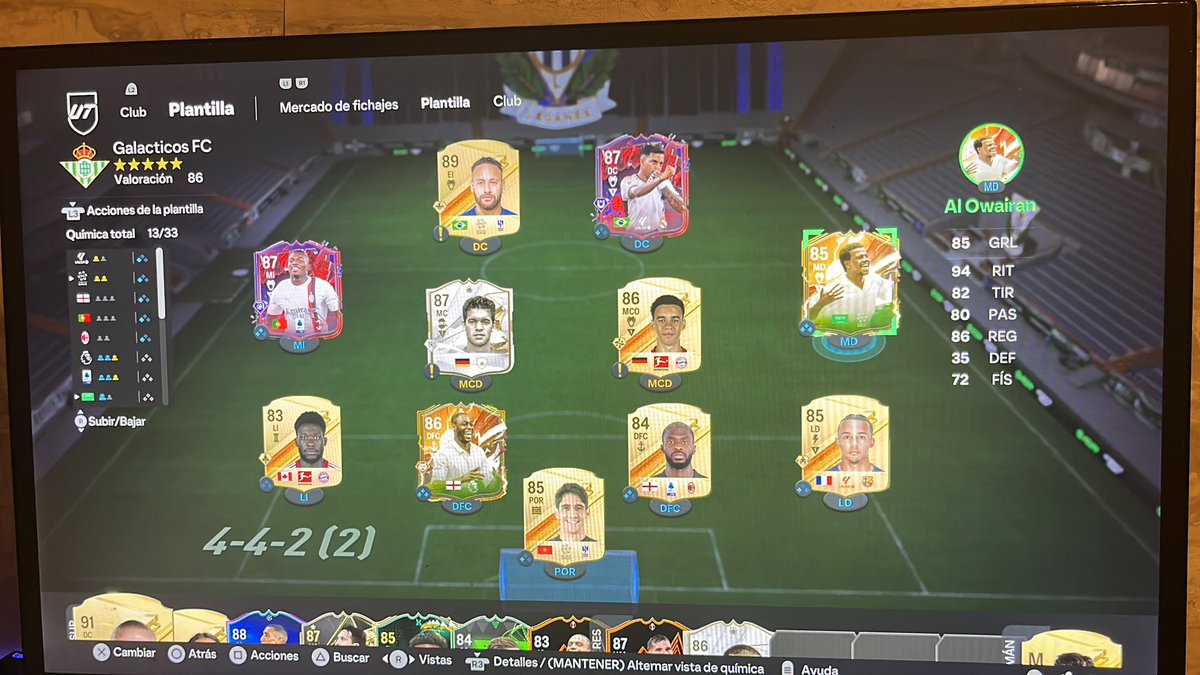 Seerrrcnce18's tweet photo. @xARiiAN Hola Ariian juego con 442(2) ingame como se ve en la segunda foto, y en cuanto a la plantilla todos los especiales y kounde intrans, de presupuesto 500k y lo del banquillo todo intrans, ¡¡un saludo!! https://t.co/XoOD1nFD4k