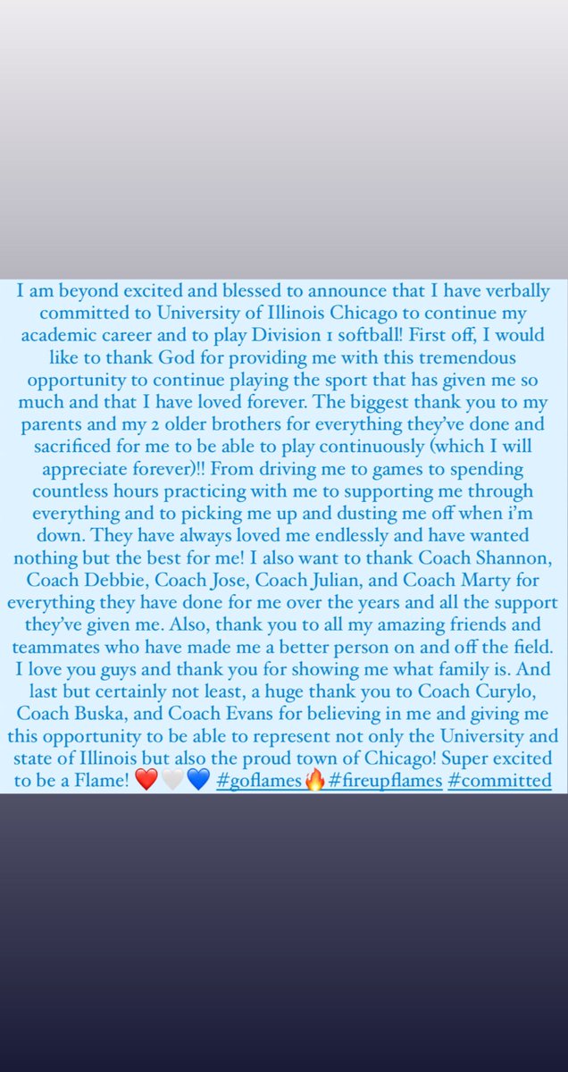 Thank you <a href="/ClassicLC/">Lynn Curylo</a> , <a href="/JamieBuksa/">Jamie Buksa</a> , &amp; Coach Nancy Evans for this amazing opportunity!! I can’t wait to be a Flame!!🔥 #goflames🔥