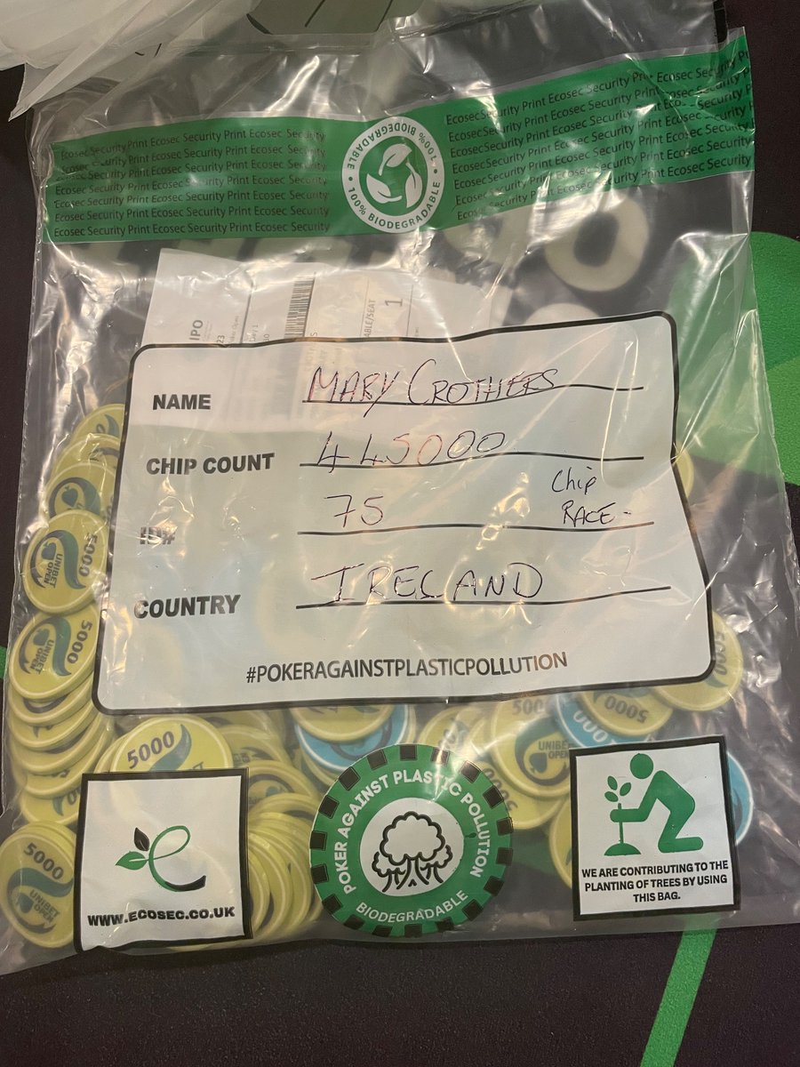 IPO2019's tweet image. ✅  Day 1 of the IPO Dublin 2023 "The Chip Race Classic" event has just finished! 23/102 players have bagged their chips to the Final Day 2. The chipleader is 🇮🇪 Mary Crothers with 445,000 in chips, and 2nd in chips is 🇮🇪 Annette O Carroll (224,000) 👒💃