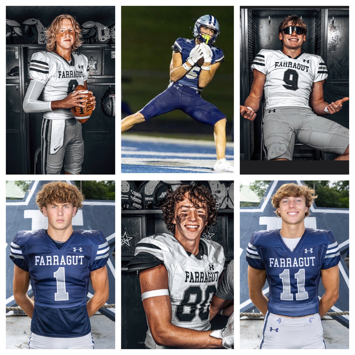 2023 Farragut Stat Leaders ⚓️
PASSING:
Cam Duncan- 131 of 229, 1527 yds, 11 TDs
RECEIVING:
Landis Davila- 40 for 393 yds, 3 TDs
Landon Collins- 20 for 314 yds, 2 TDs
Jordan Sheppard- 19 for 206 yds, 2 TDs
Brooks Burnette- 16 for 265 yds, 1 TD
Robbie Jacobs- 16 for 259 yds, 3 TDs