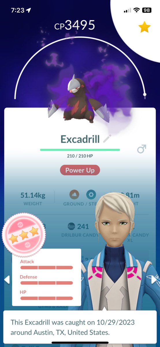 BobSwaggins1's tweet image. Shadows are not always bad ivs. #PokemonGo #Shadundo