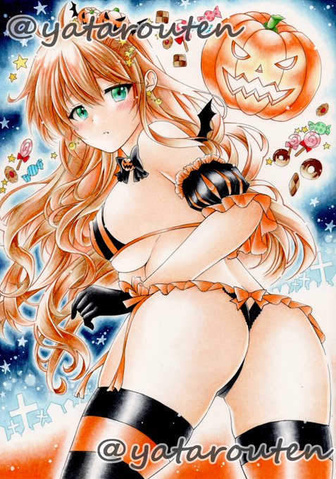 おはようございます☀️ 今日も1日頑張りましょう🎃 #手描きイラスト #アナログイラスト #オリジナルイラスト #コピック #コピックイラスト #Halloween #過去絵