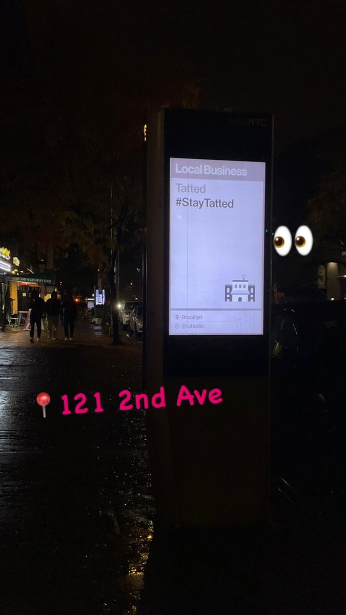 TattedLLC's tweet image. Another milestone today‼️Officially advertised in these New York Streets 😜 #StayTatted #LinkLocal