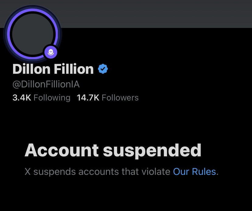 SaveLibertyUS's tweet photo. Hi @elonmusk @cstanley , could you please reinstate @DillonFillionIA ? Thank you.
#unbanthem #freedillon. https://t.co/wnXpsEa6pP
