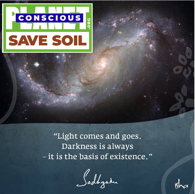 Everything in creation is #complimentary to each other, we only know #light because of darkness! From personal ambition to a larger #vision that is inclusive & sustainable. #SaveSoil #NoSoilNoHealth #ConsciousPlanet Let Us Make It Happen @SadhguruJV