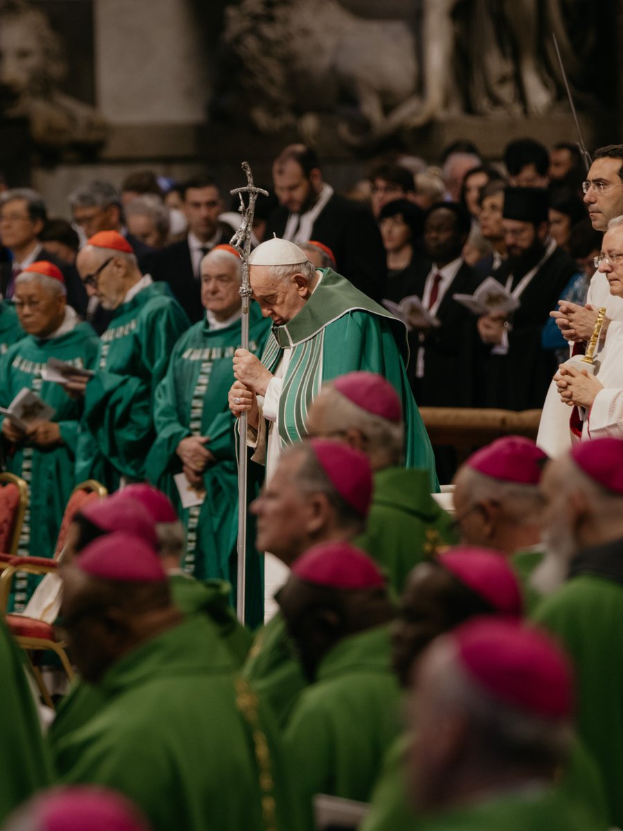 Friends, the month-long Synod on Synodality came to a close with Mass this morning. Pope Francis reiterated the importance of spending time in Adoration, “for only through silent Adoration will the Word of God live in our words; only in his presence will we be purified,