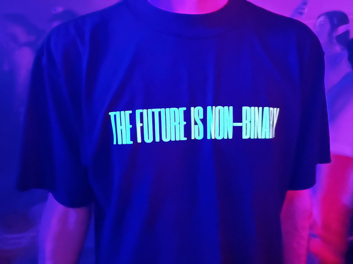 WET TRAX (@wettrax) on Twitter photo The Future Is Non-Binary oversized t-shirt is printed with fluorescent ink on luxurious, heavyweight cotton! Based on the cult hit by Gendered Dekonstruktion, as remixed by dj genderfluid. Link in bio.
Designed by <a href="/callummagnum/">Callum Magnum</a> for @wettrax. The Future Is Non-Binary oversized t-shirt is printed with fluorescent ink on luxurious, heavyweight cotton! Based on the cult hit by Gendered Dekonstruktion, as remixed by dj genderfluid. Link in bio.
Designed by <a href="/callummagnum/">Callum Magnum</a> for @wettrax.