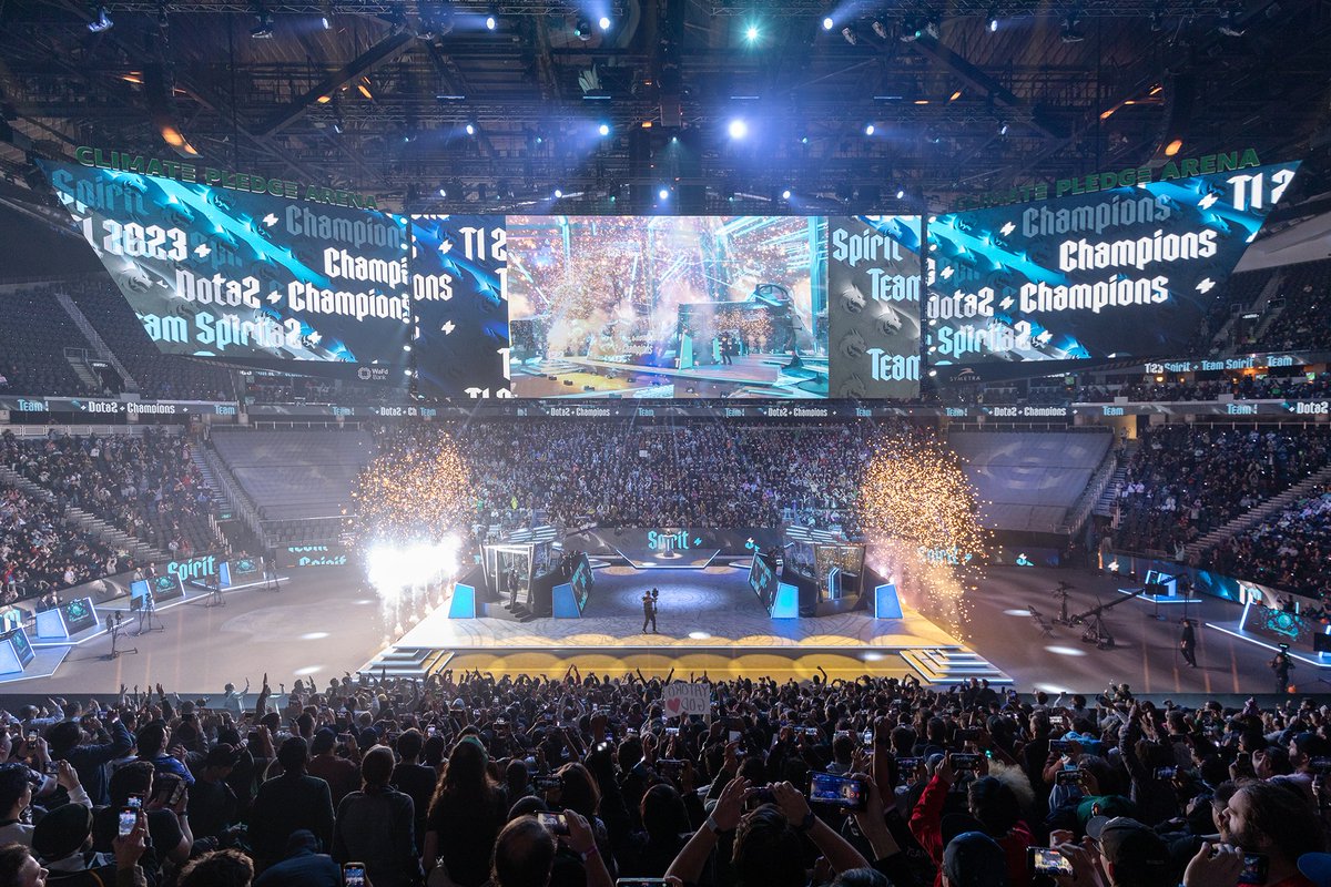 dota2ti's tweet image. Team Spirit defeat Gaimin Gladiators 3-0, and claim the Aegis of Champions a second time!

#dota2 #ti12