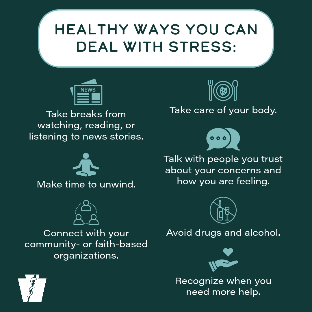 Today is #NationalStressAwarenessDay. Learning to cope with stress in a healthy way will help you + those around you become more resilient. For free + confidential resources, visit: bit.ly/3tThANS