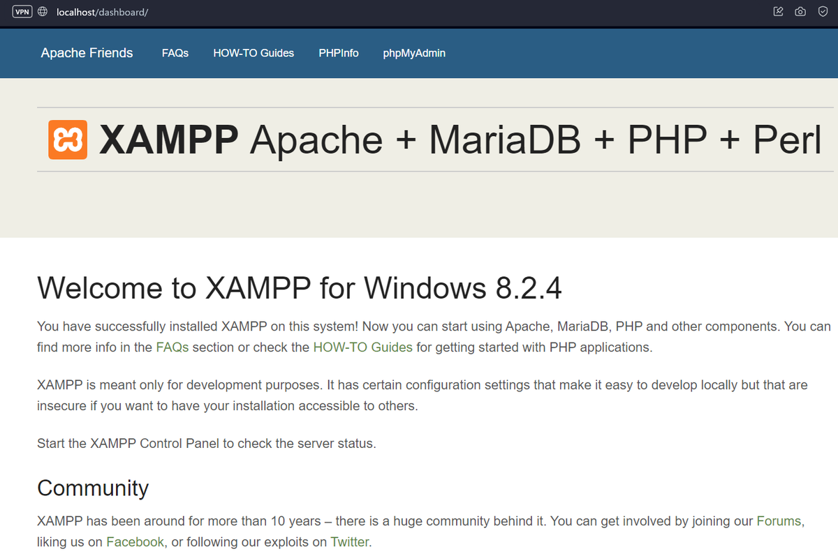 nanpresakusaku's tweet image. 結局壊れる前提XAMPP運用するしかない😢
今更ながらWindows10に戻そうとも思わないし…

#XAMPP #Windows11