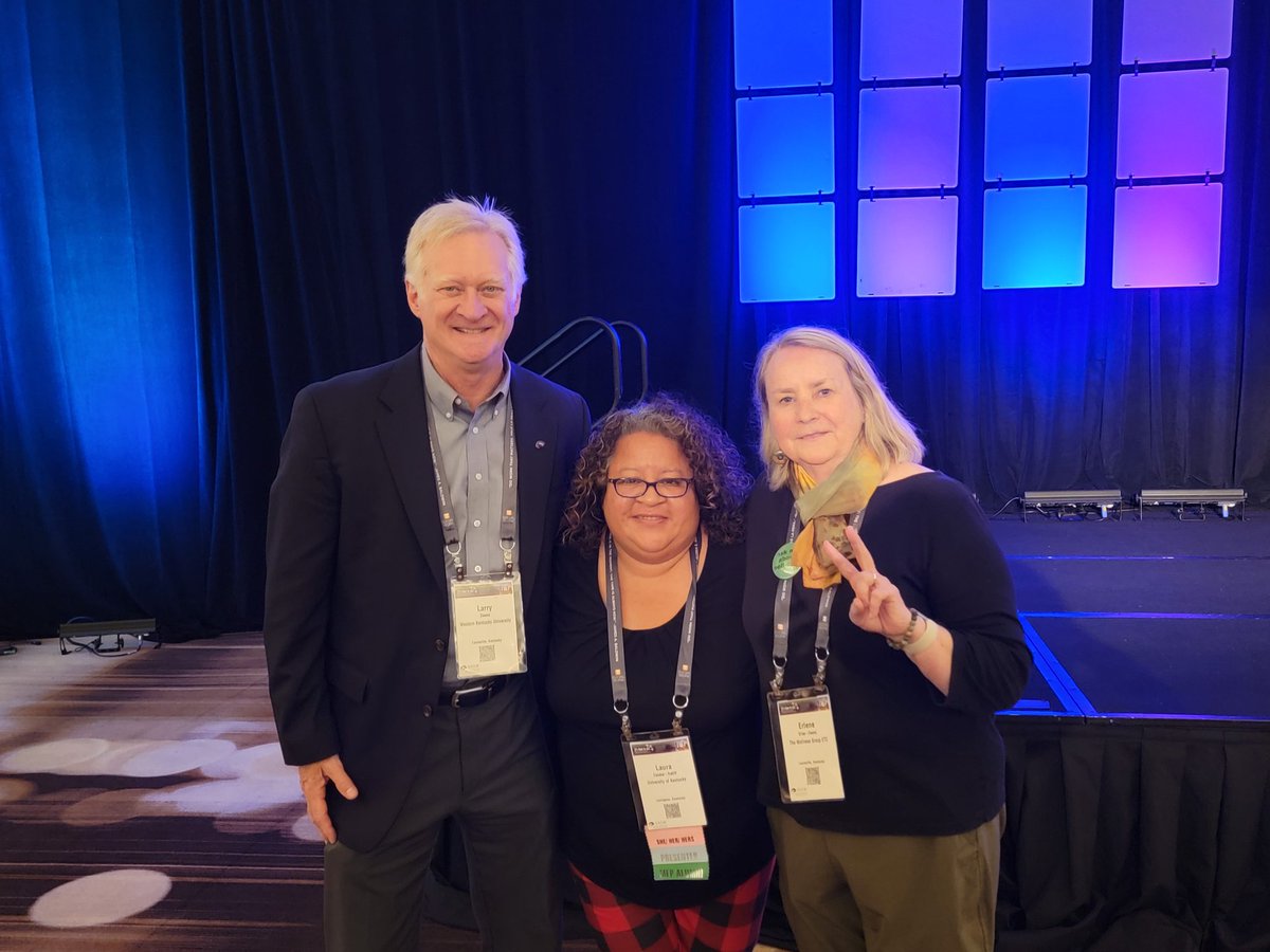 LauraE_R's tweet photo. Love getting my nerd on with @DrGriseOwens @DrMindyBE @Norrisp01 at @CSocialWorkEd #APM23 https://t.co/bR5B1XB9ej
