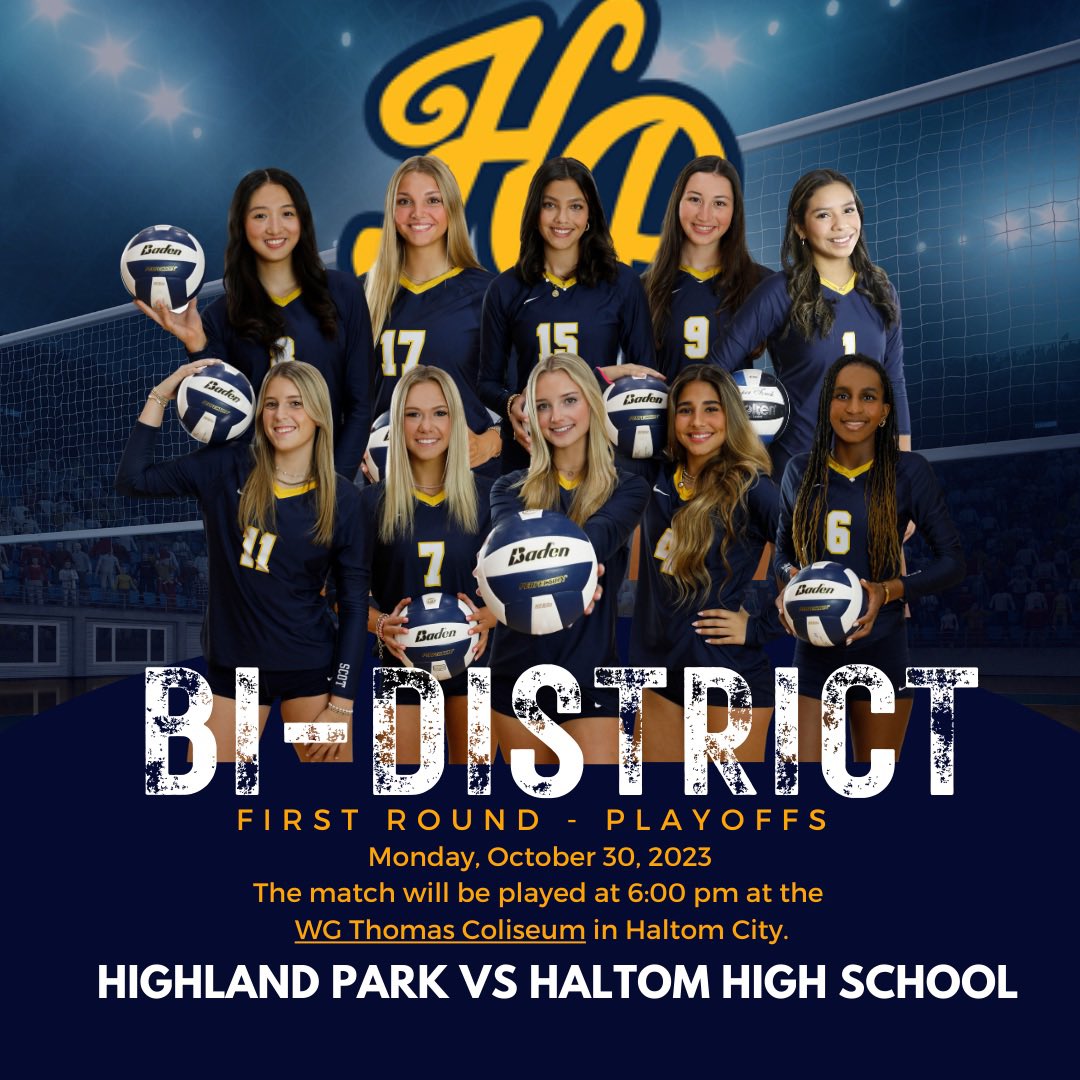 Playoff Bi-District Round is Set. #GoScots #finishthefight #uilplayoffs #ladyscotsvb🏐 

📆 10.30.23
🆚 Haltom High School
⌚️ 6:00 p.m.
🏟️ WG Thomas Coliseum in Haltom City