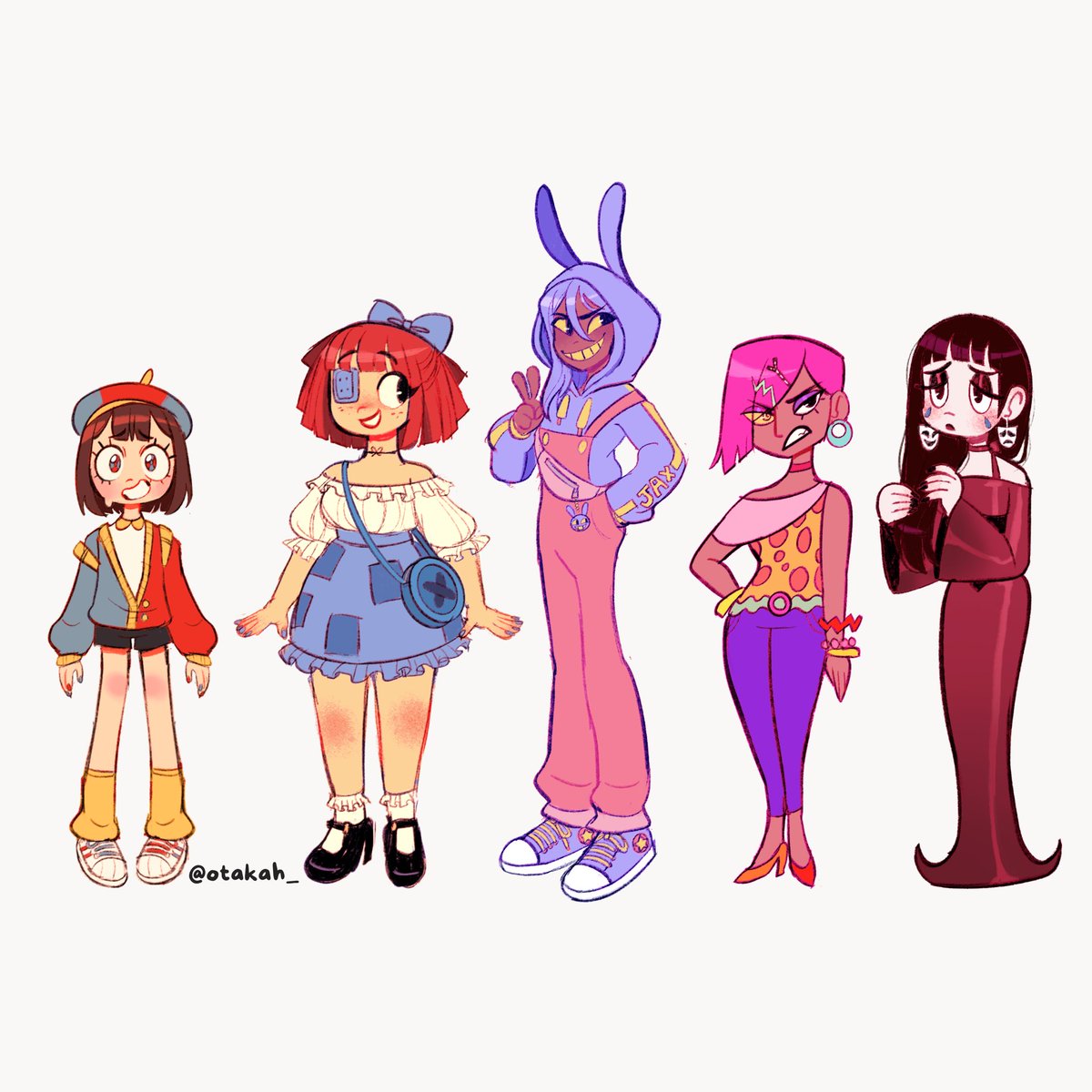 ✨The Amazing Digital Circus✨

Made some designs inspired in the Pilot
#TheAmazingDigitalCircus #theamazingdigitalcircusfanart