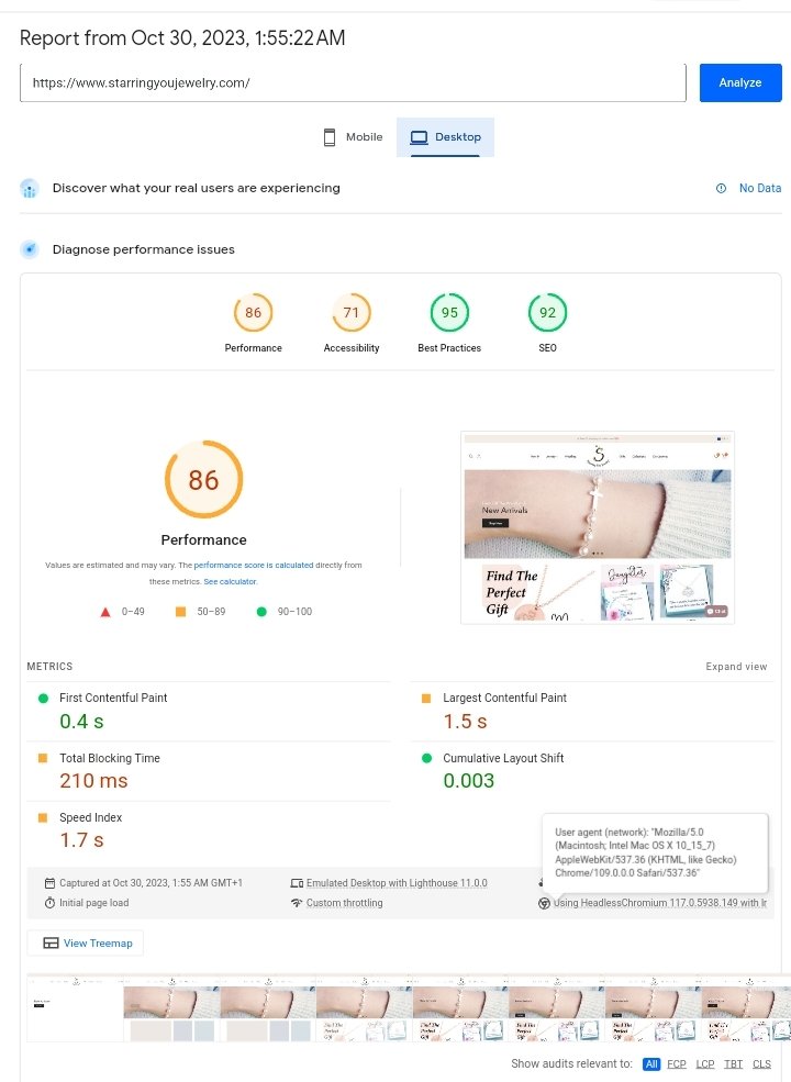 akan_marketer's tweet photo. @LPaintitpretty @StarringUJewel Dear StarringUjewel,

I'm Akan marketer, a seasoned digital marketing specialist. I came across your store on Twitter, and I'm truly impressed by your products and vision. I believe we can achieve great things together.

Here is your store is your store analysation https://t.co/gtwzif28gB