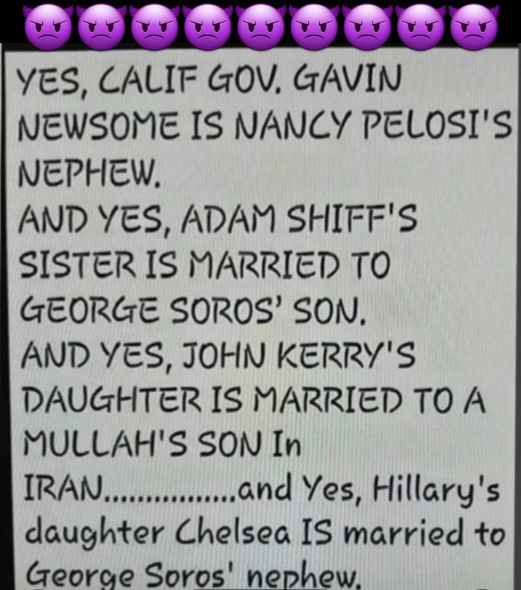 😈 EVIL CORRUPT FAMILY!
#NancyPelosi #gavinnewsomfraud #Clintoncrimes #JohnkerryIran #bidenfundedIRAN #HamasislSIS #MexicoGP #GazaWar #FreeIsreal #PalestineisHamas