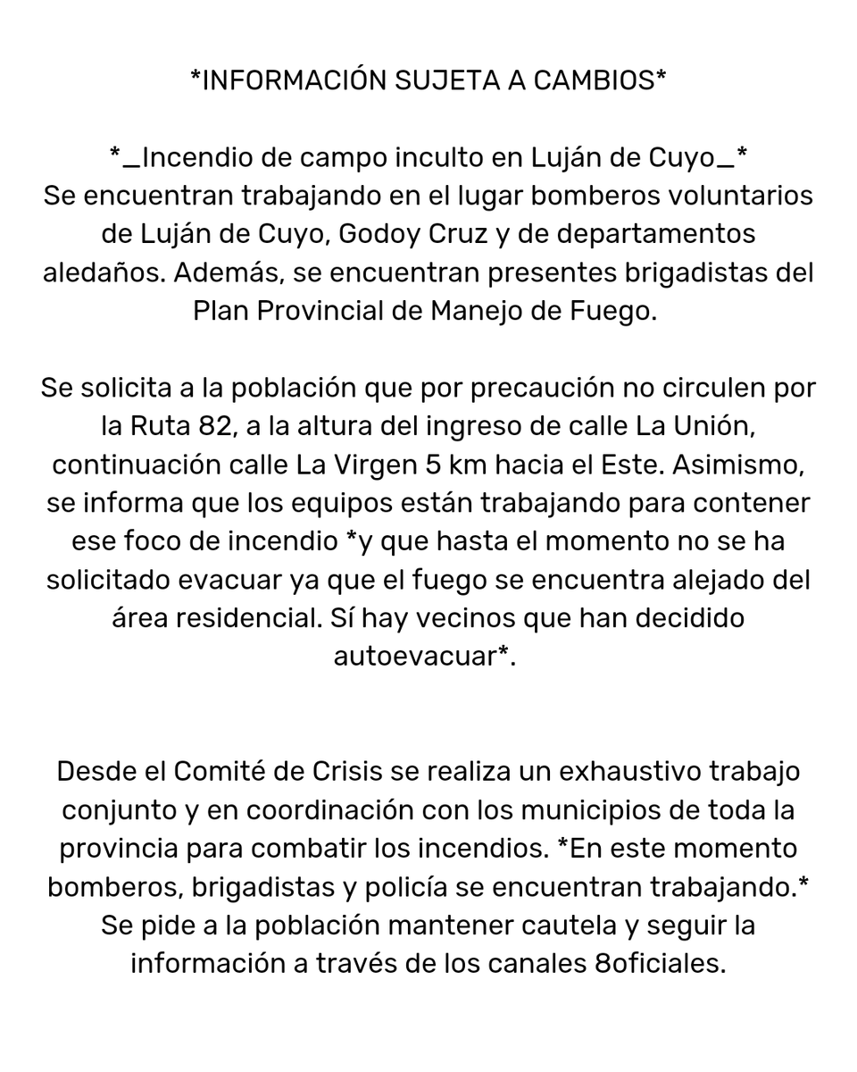 mdzol's tweet photo. Información para vecinos de Luján de Cuyo, #Mendoza https://t.co/NojJMBz2Qb