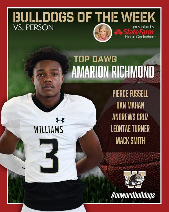 The guys put up some special numbers this week in our team win against Person. Congratulations fellas! <a href="/DawgAthletics/">Williams Athletics</a> <a href="/WMWHS/">Walter M Williams</a> <a href="/BoosterWilliams/">WilliamsAthleticBoosterClub</a> <a href="/WHSDawgstrong/">WHS Strength and Performance</a> <a href="/dawgs_bite/">WWHS Student Section</a>