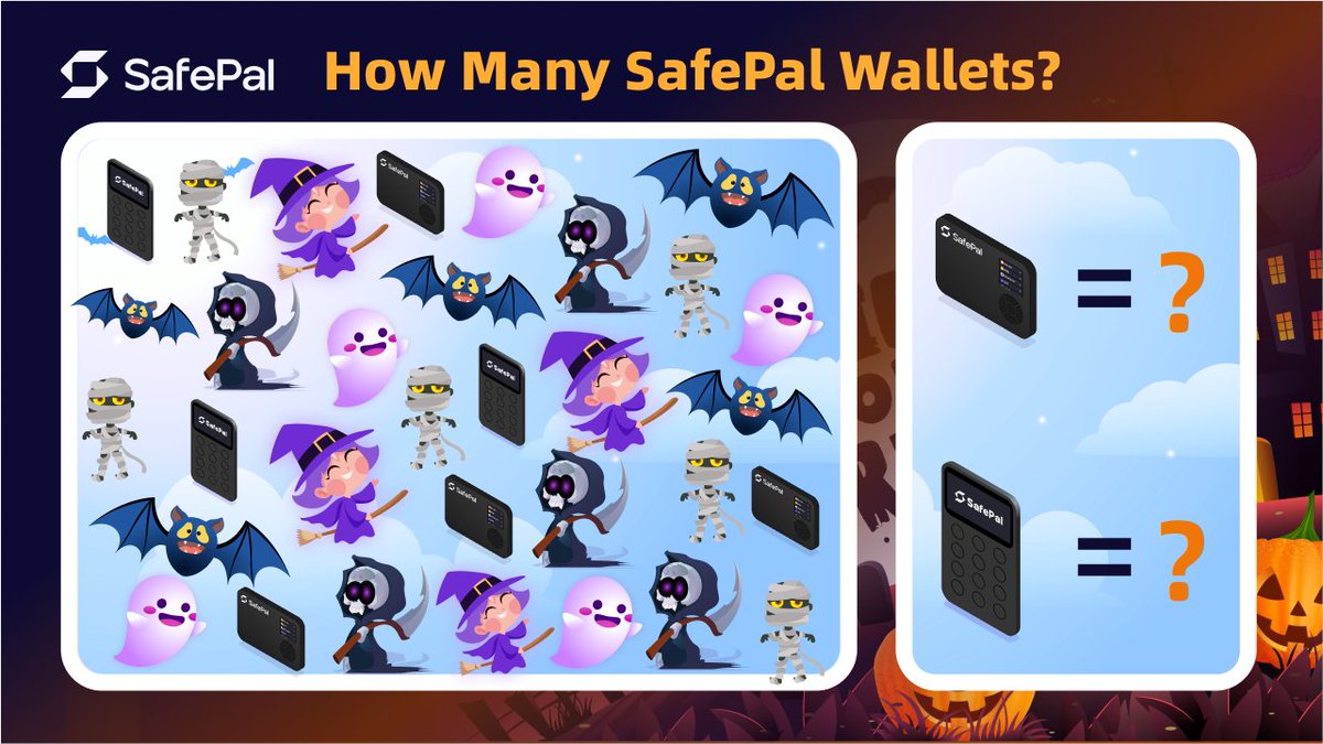 SafePal - Crypto Wallet (@isafepal) on Twitter photo Join <a href="/iSafePal/">SafePal - Crypto Wallet</a> Halloween Wallet Hunt Giftbox!
🔍Find the SafePal Hardware Wallets
🏆Chance to win 3 <a href="/iSafePal/">SafePal - Crypto Wallet</a> X1 Hardware Wallets
#StaySafePal
📱Download the <a href="/iSafePal/">SafePal - Crypto Wallet</a> App to join:
safepal.com/download
⏰10/30 1 AM UTC - 10/31 1 AM UTC Join <a href="/iSafePal/">SafePal - Crypto Wallet</a> Halloween Wallet Hunt Giftbox!
🔍Find the SafePal Hardware Wallets
🏆Chance to win 3 <a href="/iSafePal/">SafePal - Crypto Wallet</a> X1 Hardware Wallets
#StaySafePal
📱Download the <a href="/iSafePal/">SafePal - Crypto Wallet</a> App to join:
safepal.com/download
⏰10/30 1 AM UTC - 10/31 1 AM UTC