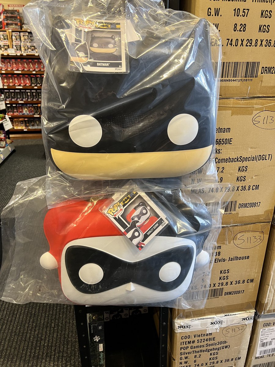 uppersturtstore's tweet photo. If you need a spooktacular #mask gift #halloween drop into the #uppersturtgeneralstore today open 10-4pm every day #chucky #batman #harleyquinn #staypuft #pennywise #jackskellington #sally https://t.co/UysCJXkCOP