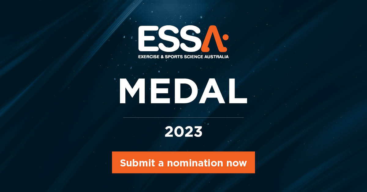 Nominations now open for #ESSA Medal 2023! Awarded to the most outstanding #PhD thesis in the field of #ExerciseScience and #SportsScience. Winner receives $1500 and invitation to present at #RTP24. To apply, visit: essa.org.au/Public/Advocac…