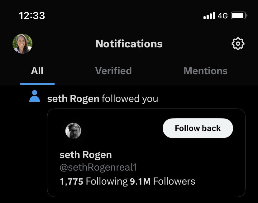 joyflo_bec's tweet image. Got excited for a sec…😅🤣

Wouldn’t mind if the real @Sethrogen wanted to give me a follow 🤟🏽