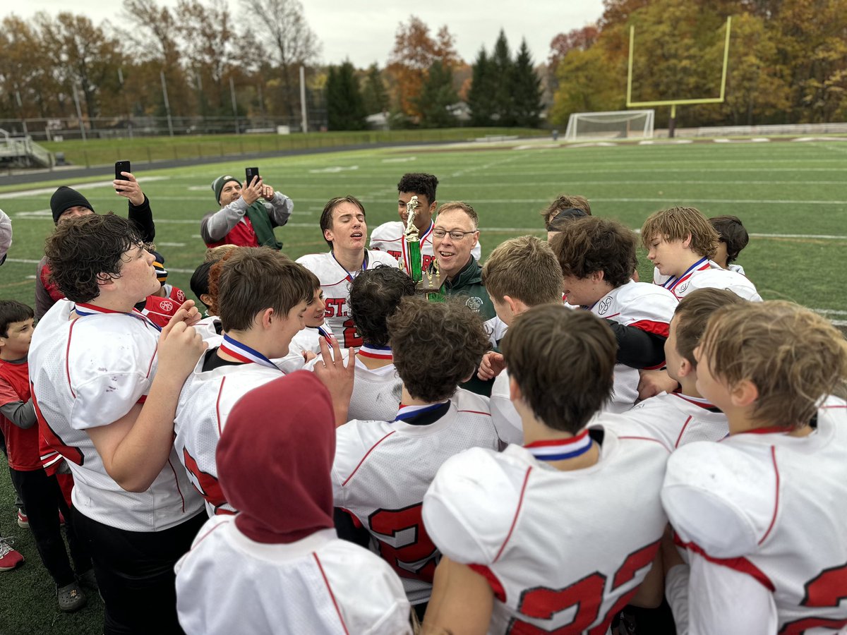 CYOSportsDOC's tweet photo. Congratulations to Tackle Football Gold Champions St. Marks who won vs. St. Raphael! 🏈 https://t.co/DGSI94mr2z