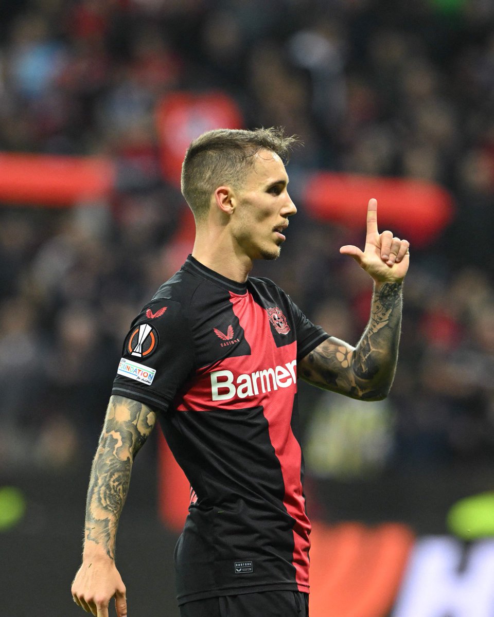 futeuropeeu's tweet photo. Na temporada 2023/24:

🇪🇸 Grimaldo: 13 jogos, 5 gols, 5 assists
🇳🇱 Frimpong: 12 jogos, 5 gols, 5 assists

O Leverkusen tem os dois laterais com mais participações em gols na temporada! https://t.co/MO8HeCnXcK