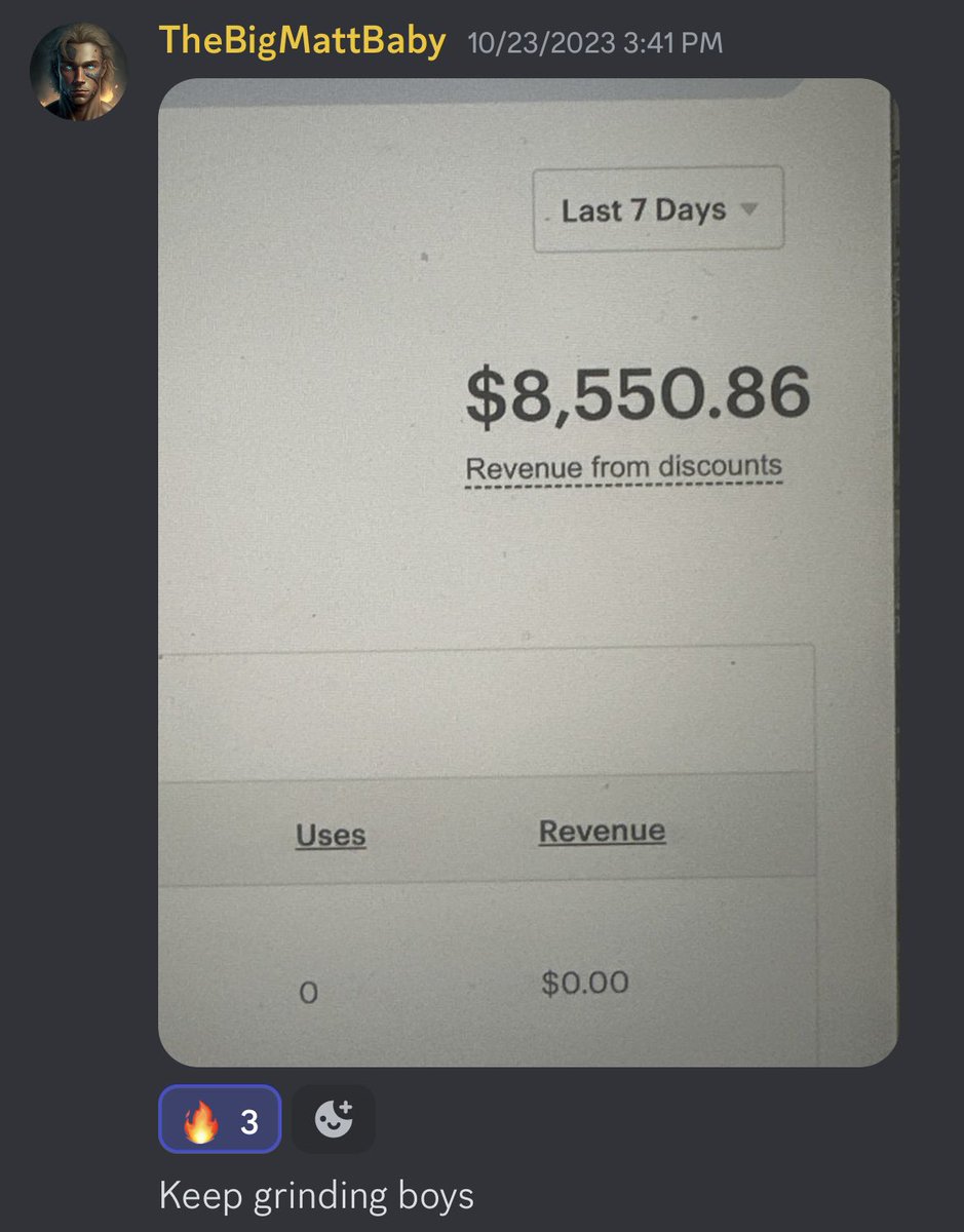 The grind never stops 💪🏼 we were able to take advantage of a price error Amazon had on gift cards this past week and our members ATE 👨🏼‍🍳 as always we also KILL with ecom on a daily basis 🌊 WealthWave on TOP discord.gg/hD5rC5R2Jq