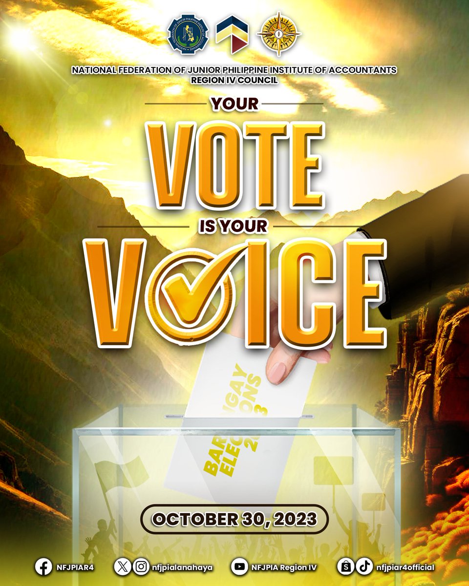 nfjpiasibanlaok's tweet photo. Every vote shapes the path ahead. 🗝

As the sun rises over the peaks, a new day dawns for demcracy. Let our collective choices carve out our voices.

𝗠𝗮𝗸𝗲 𝘆𝗼𝘂𝗿 𝗺𝗮𝗿𝗸; 𝗺𝗮𝗸𝗲 𝗮 𝗱𝗶𝗳𝗳𝗲𝗿𝗲𝗻𝗰𝗲. 𝗩𝗼𝘁𝗲 𝗪𝗶𝘀𝗲𝗹𝘆! 🗳✨

#LanahayaFederation
#NFJPIAR4 https://t.co/jq5zPCuqxX