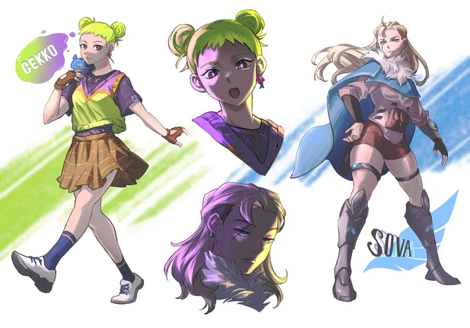 女体化注意 ヴァロラントのキャラ女の子にしたったー