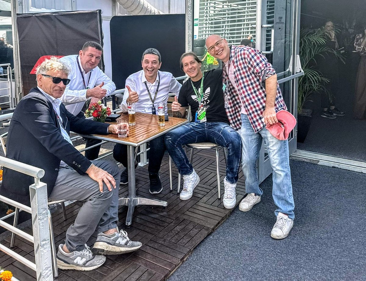 Fun times in F1 Mexican GP with <a href="/TheRealSalgado/">Michel Salgado</a> <a href="/27villeneuve/">Jacques Villeneuve</a> <a href="/TilkeOfficial/">Tilke</a> and other friends!